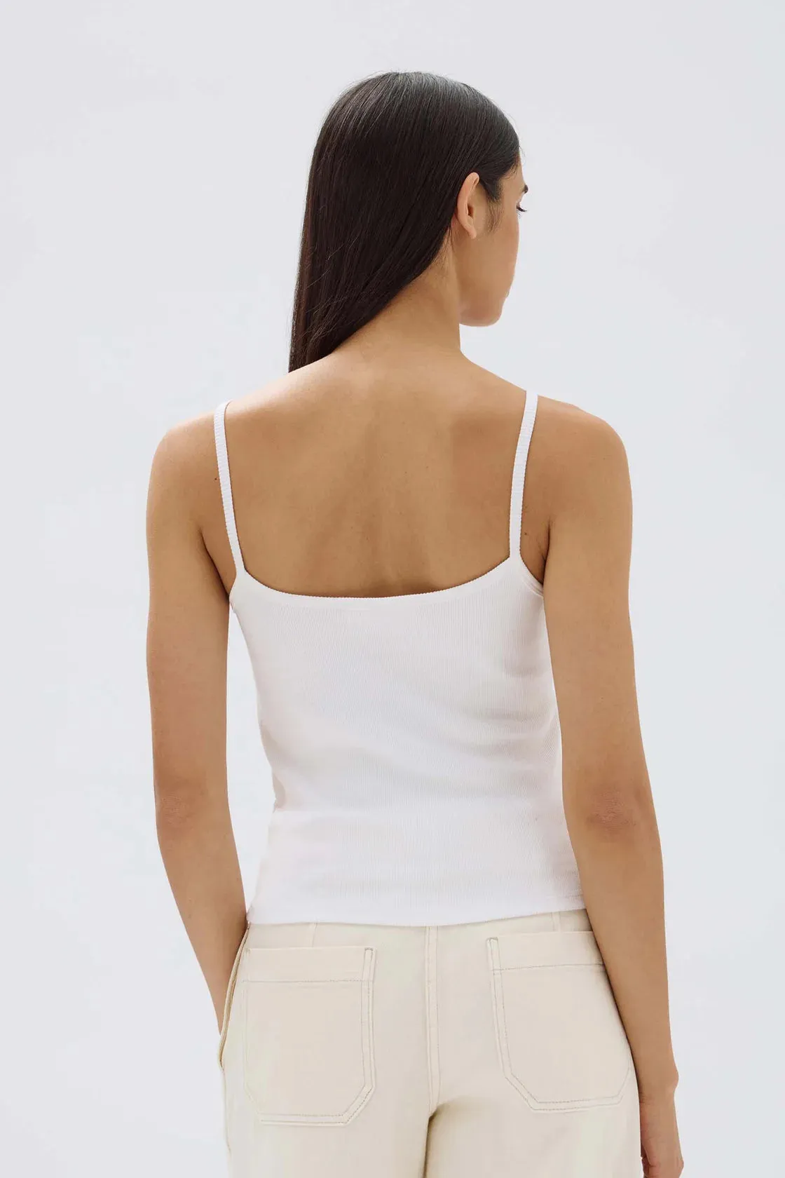 Assembly Label - Baylee Rib Tank (White)