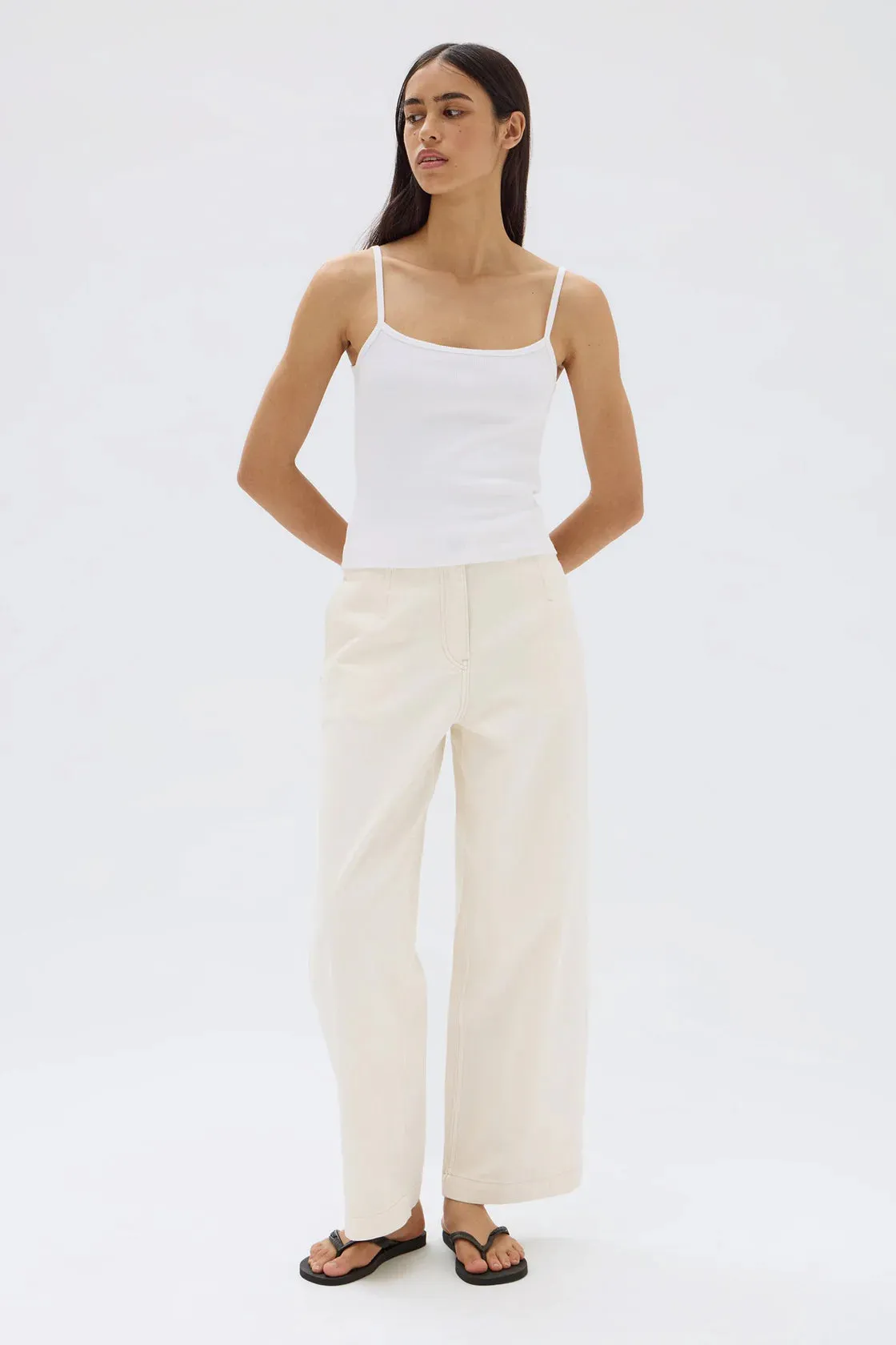 Assembly Label - Baylee Rib Tank (White)