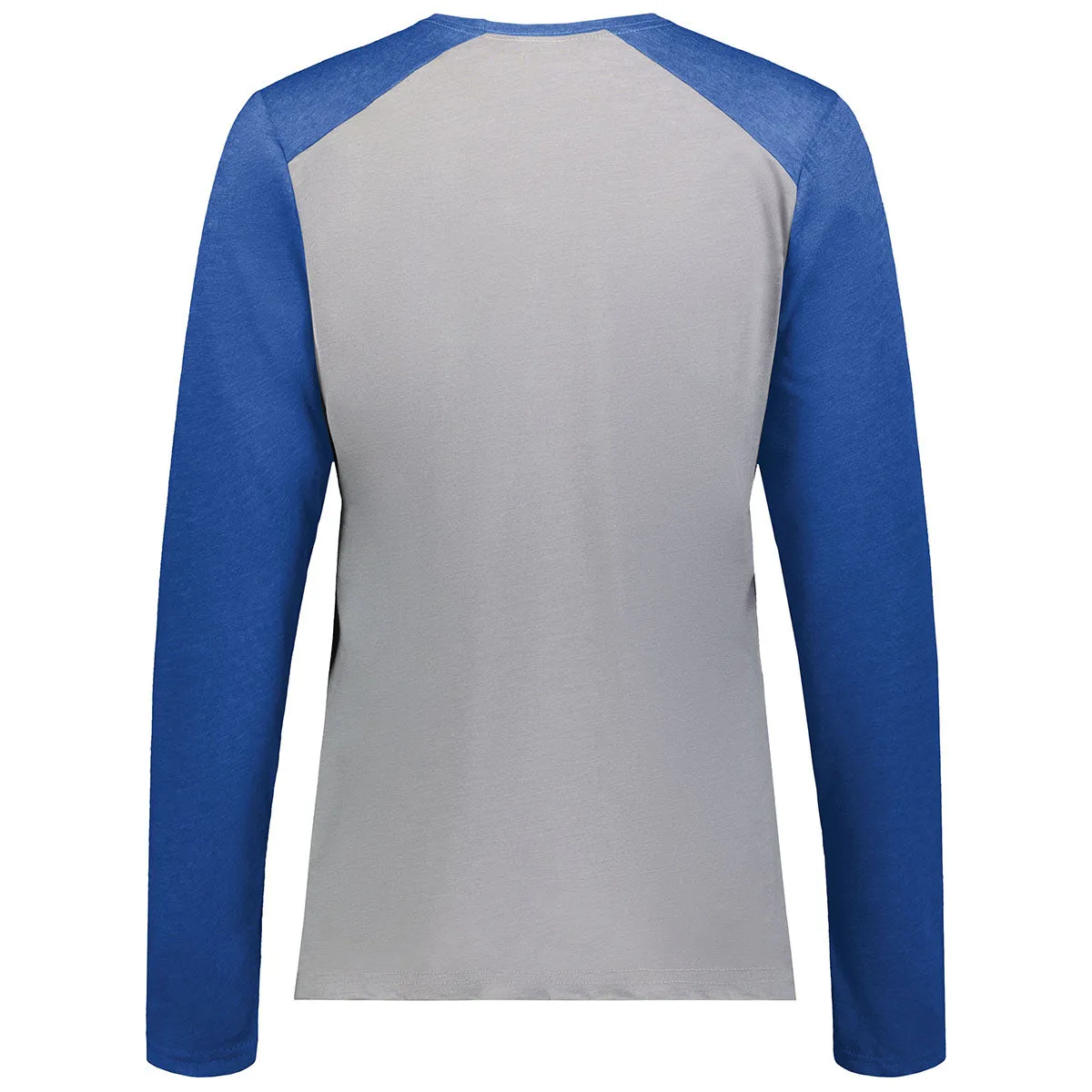 Augusta Sportswear Women's Grey Heather/Royal Heather Gameday Vintage Long Sleeve Tee
