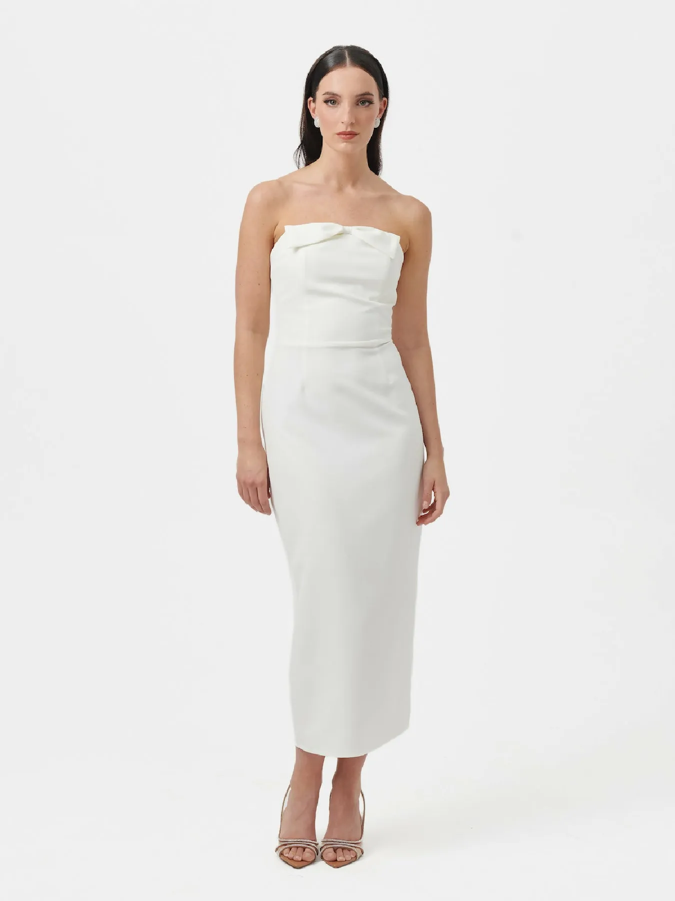 Barbi Midi Dress - Ecru