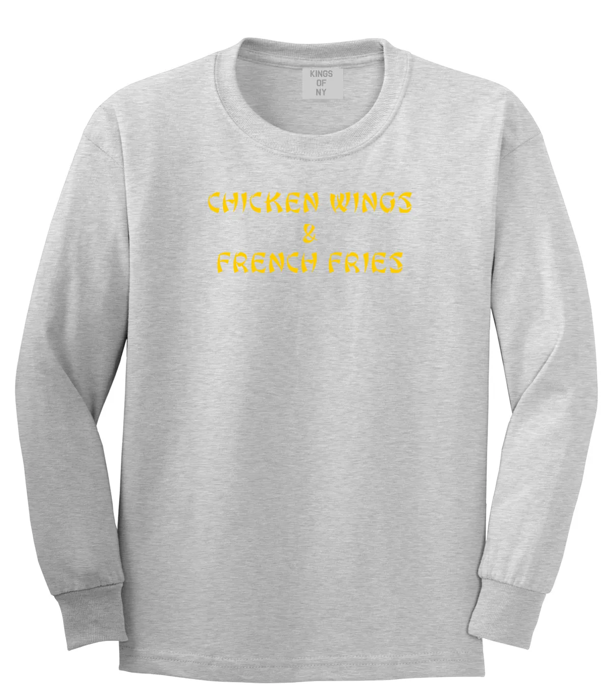 Chicken Wings And French Fries Long Sleeve T-Shirt