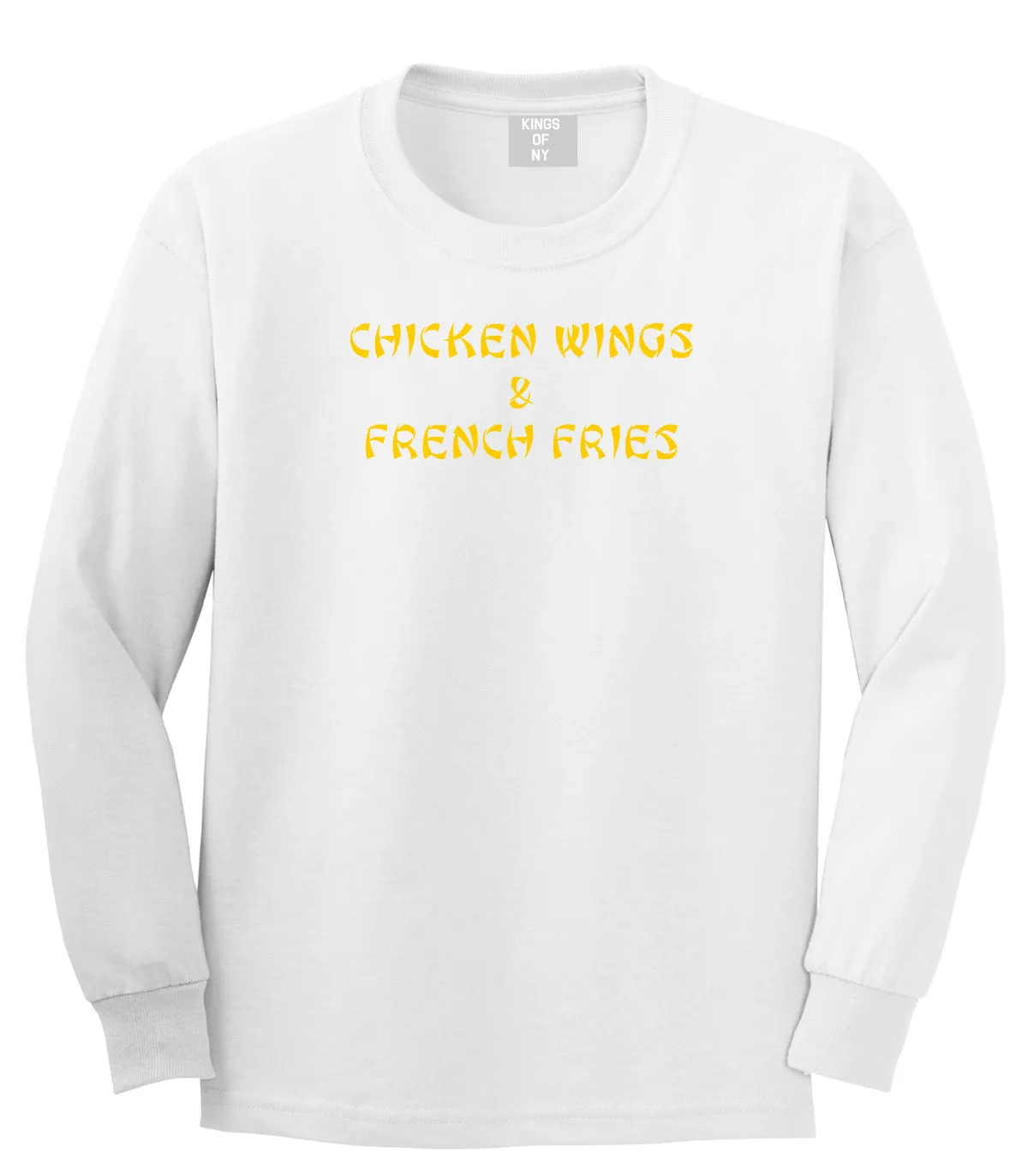 Chicken Wings And French Fries Long Sleeve T-Shirt
