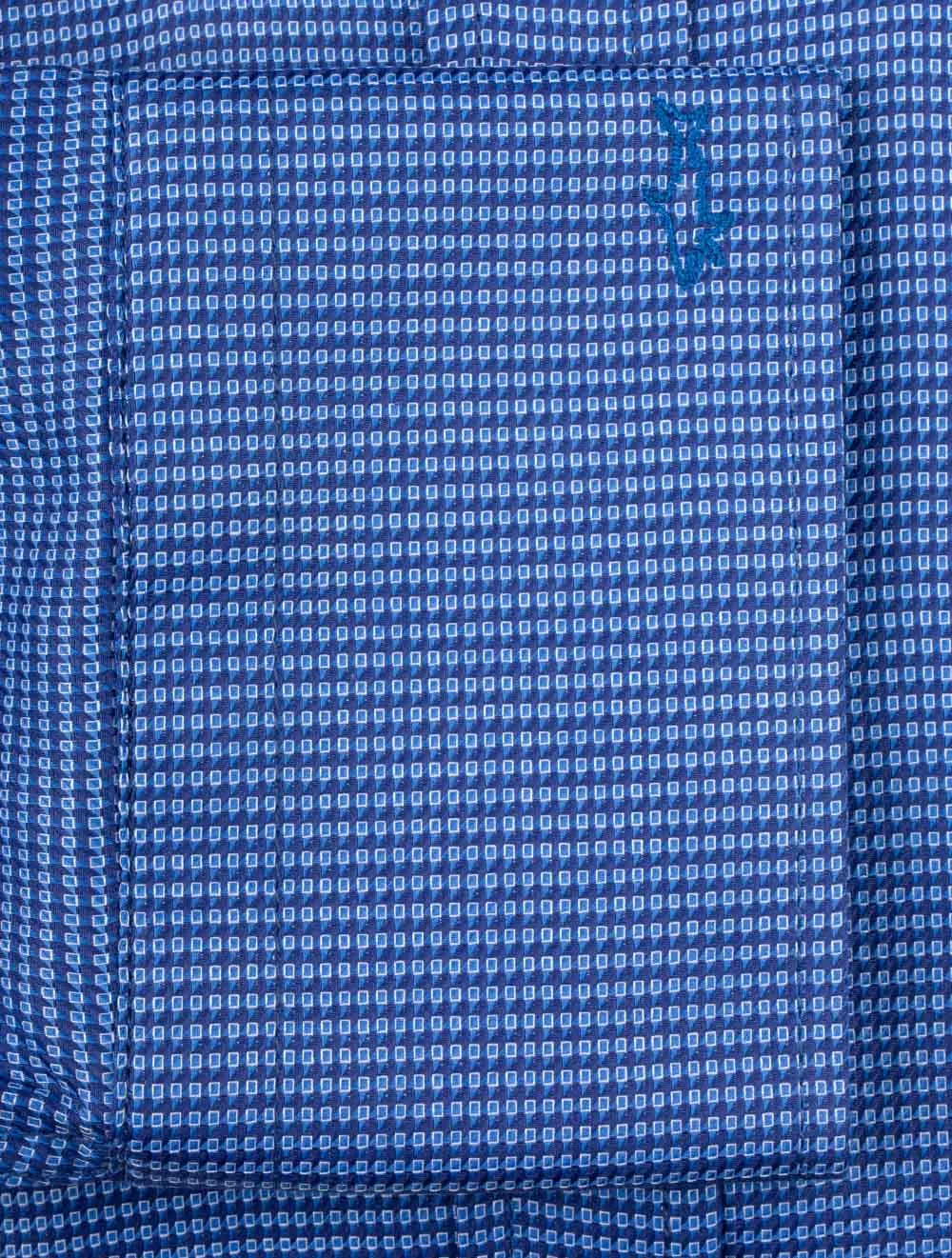 Cotton Satin Shirt Blue