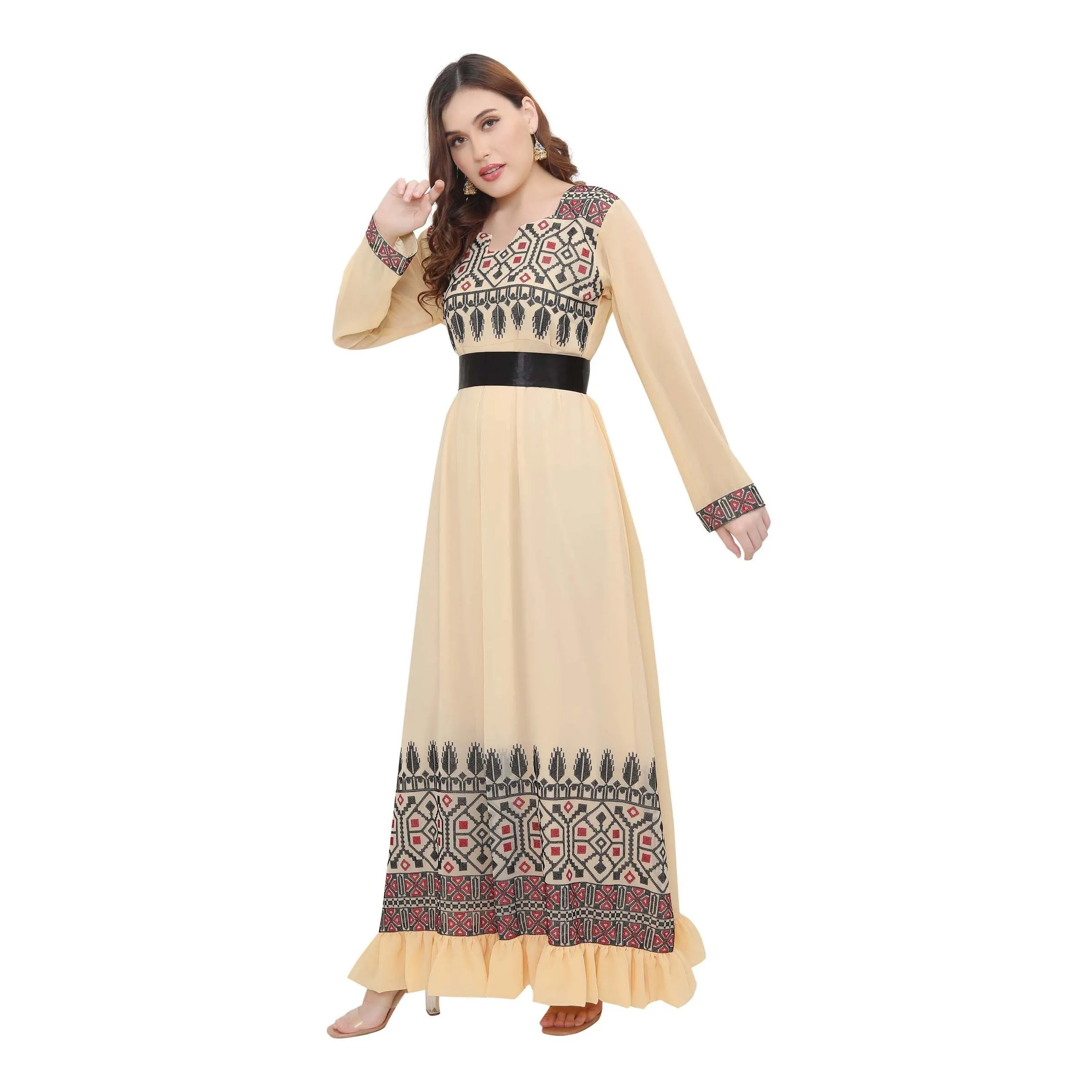 Designer Farasha Evening Henna Tea Party Gown