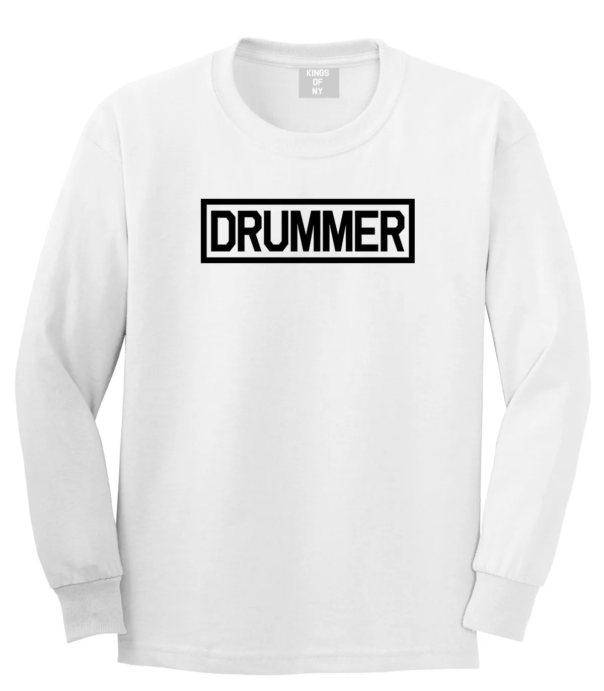 Drummer Drum Box Mens Long Sleeve T-Shirt
