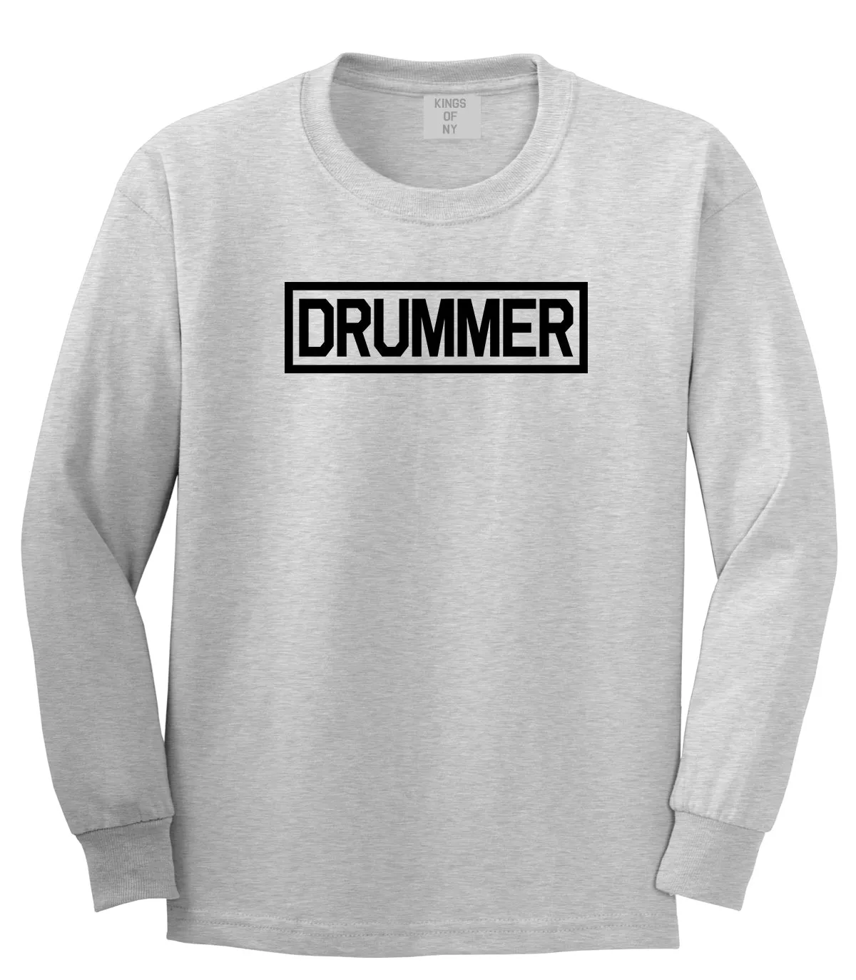 Drummer Drum Box Mens Long Sleeve T-Shirt