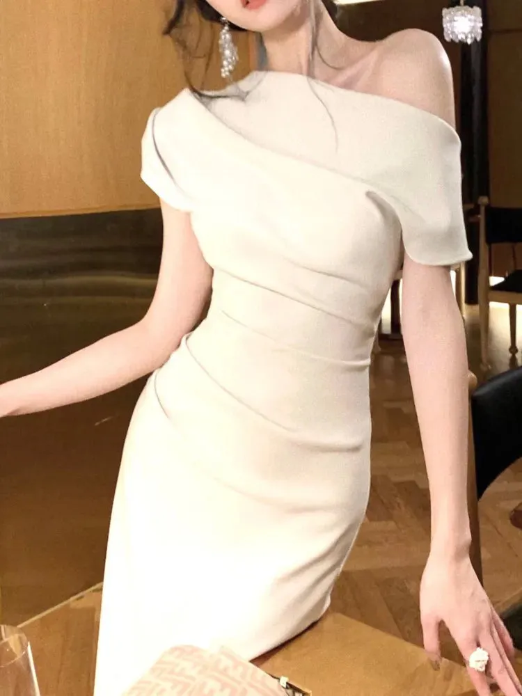 Elegant Vintage-Inspired Bodycon Midi Vestidos Party Dress for Women