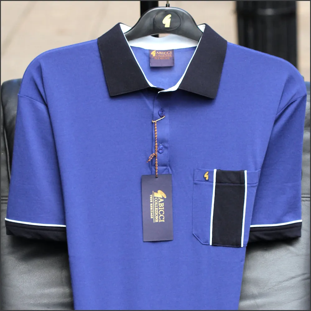 Gabicci M09 Navy Patterned  V Neck^