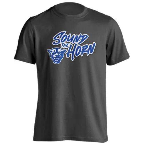 Georgia State University GSU Panthers Sound The Horn Short Sleeve T-Shirt