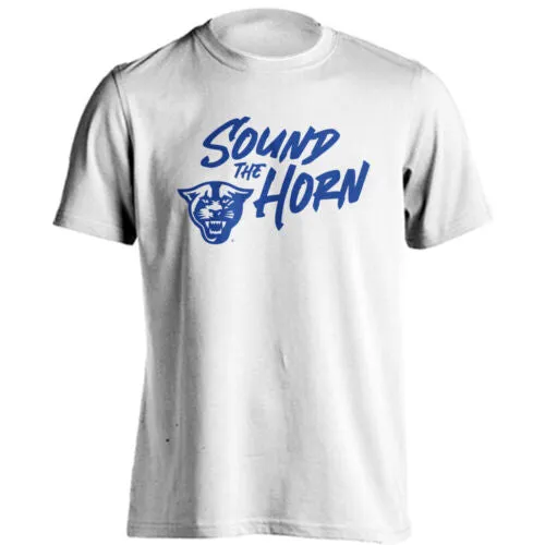 Georgia State University GSU Panthers Sound The Horn Short Sleeve T-Shirt