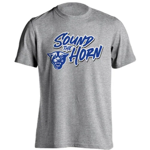 Georgia State University GSU Panthers Sound The Horn Short Sleeve T-Shirt