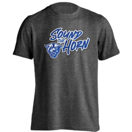 Georgia State University GSU Panthers Sound The Horn Short Sleeve T-Shirt