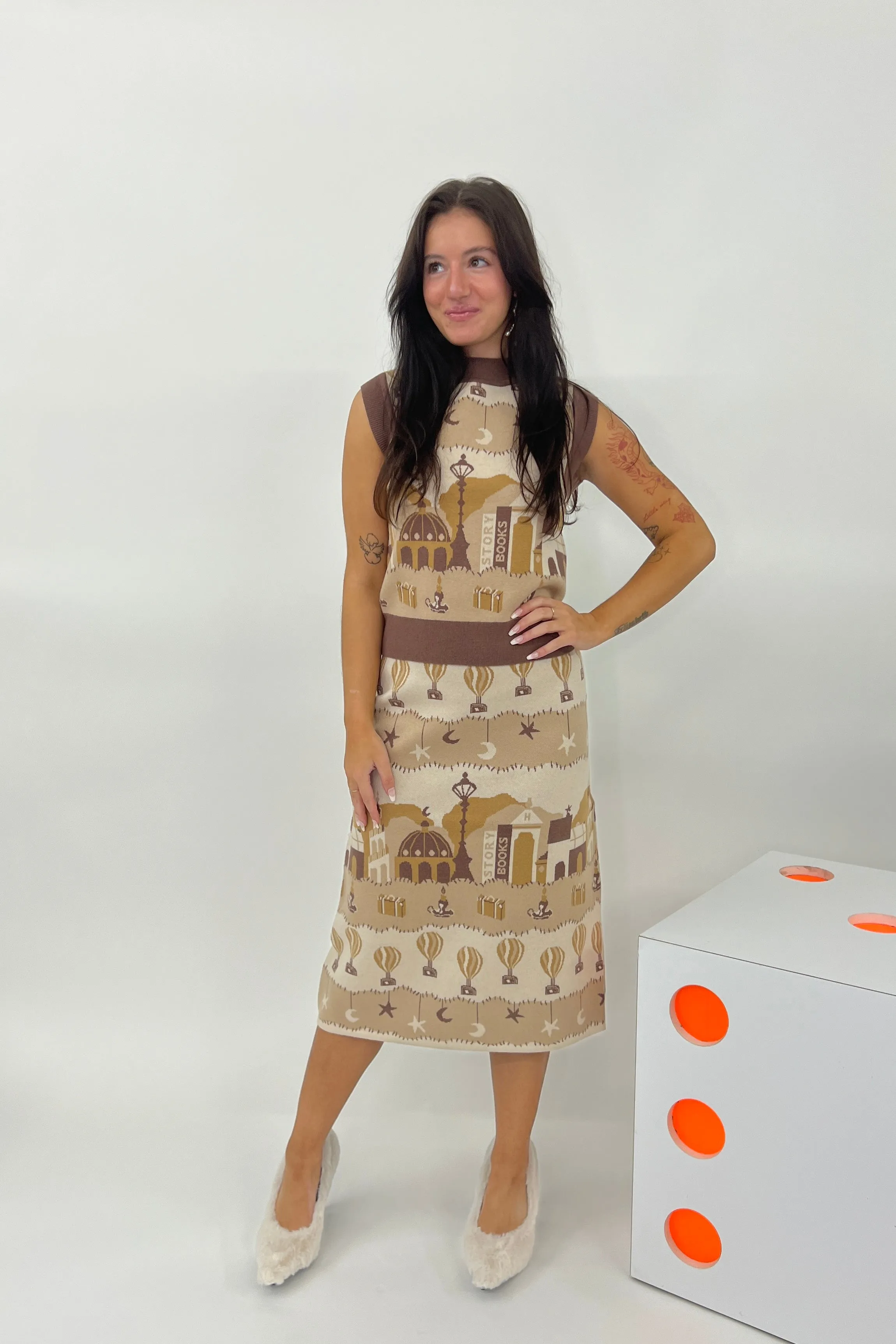 Helmstedt- Ami Skirt: Brown