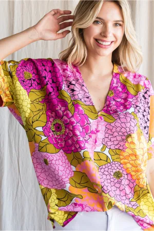 Katina Floral Top