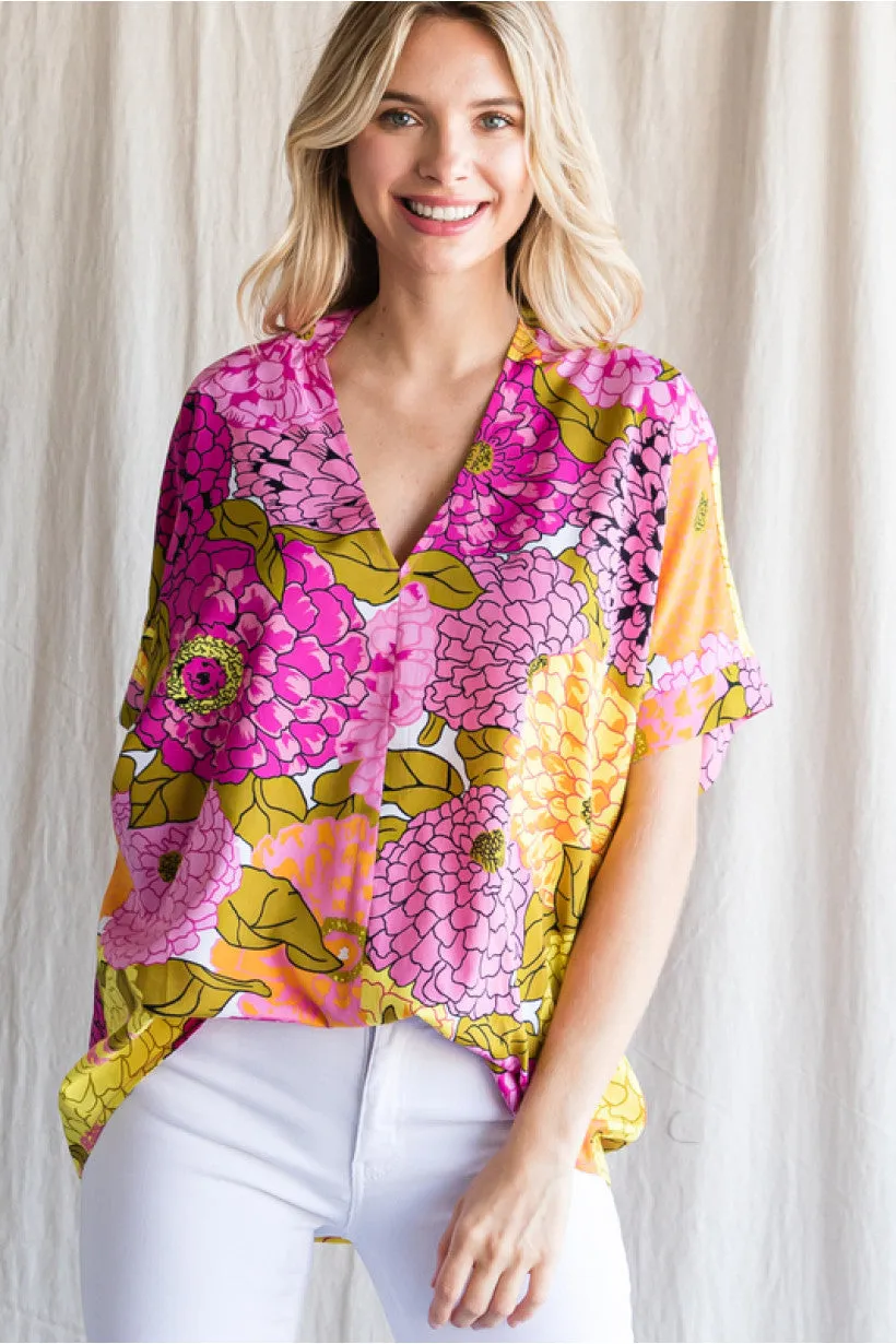 Katina Floral Top