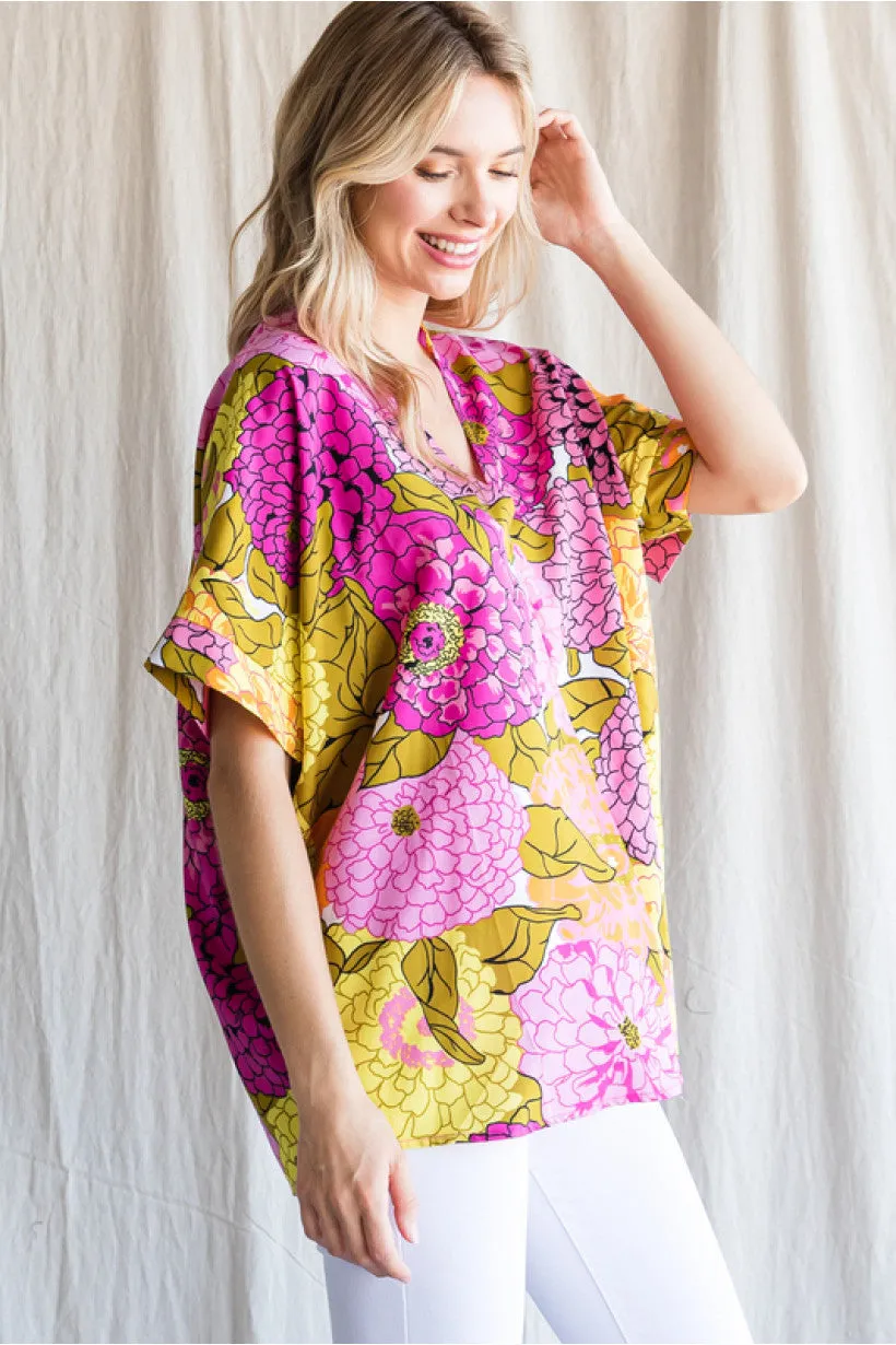 Katina Floral Top