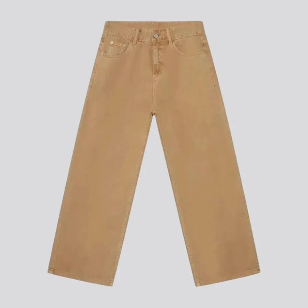 Light tan baggy men's jeans