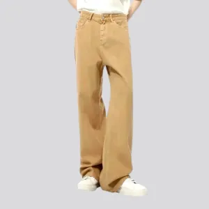 Light tan baggy men's jeans