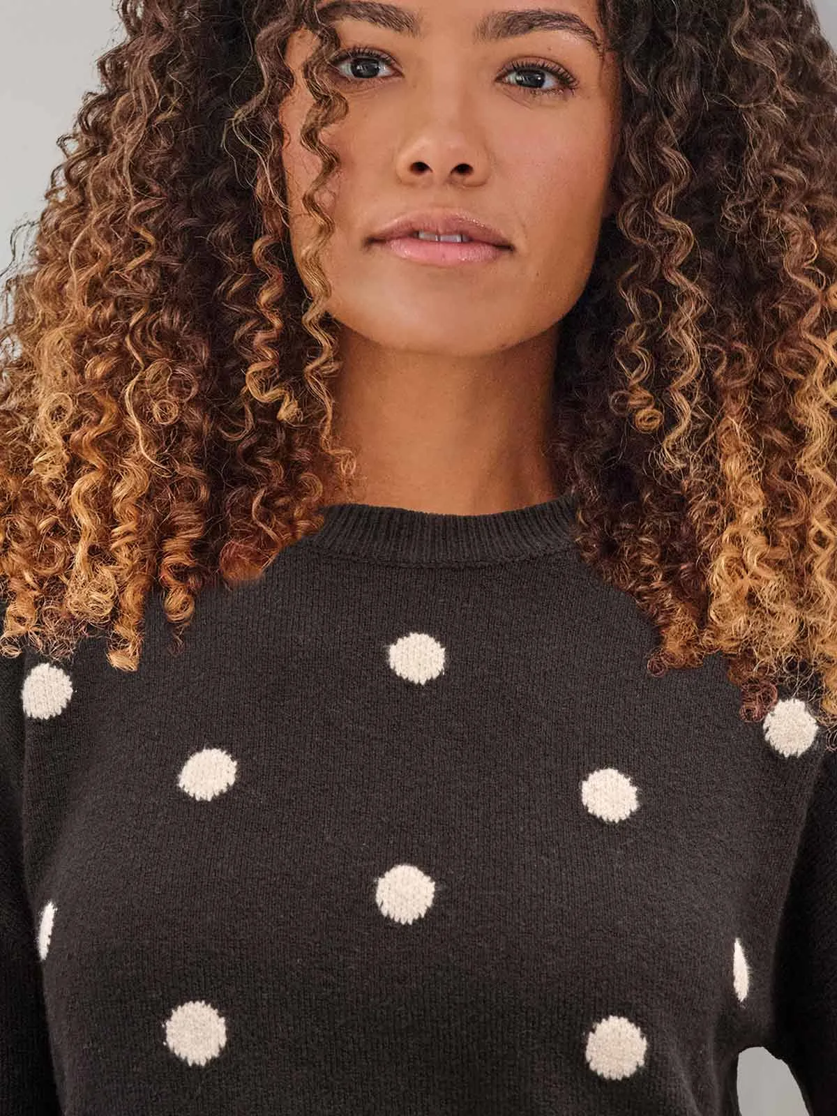 Lucille Fluffy Balloon Sleeve Jumper