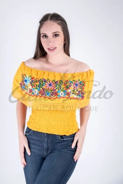 Margarita Yellow/Multicolor Top