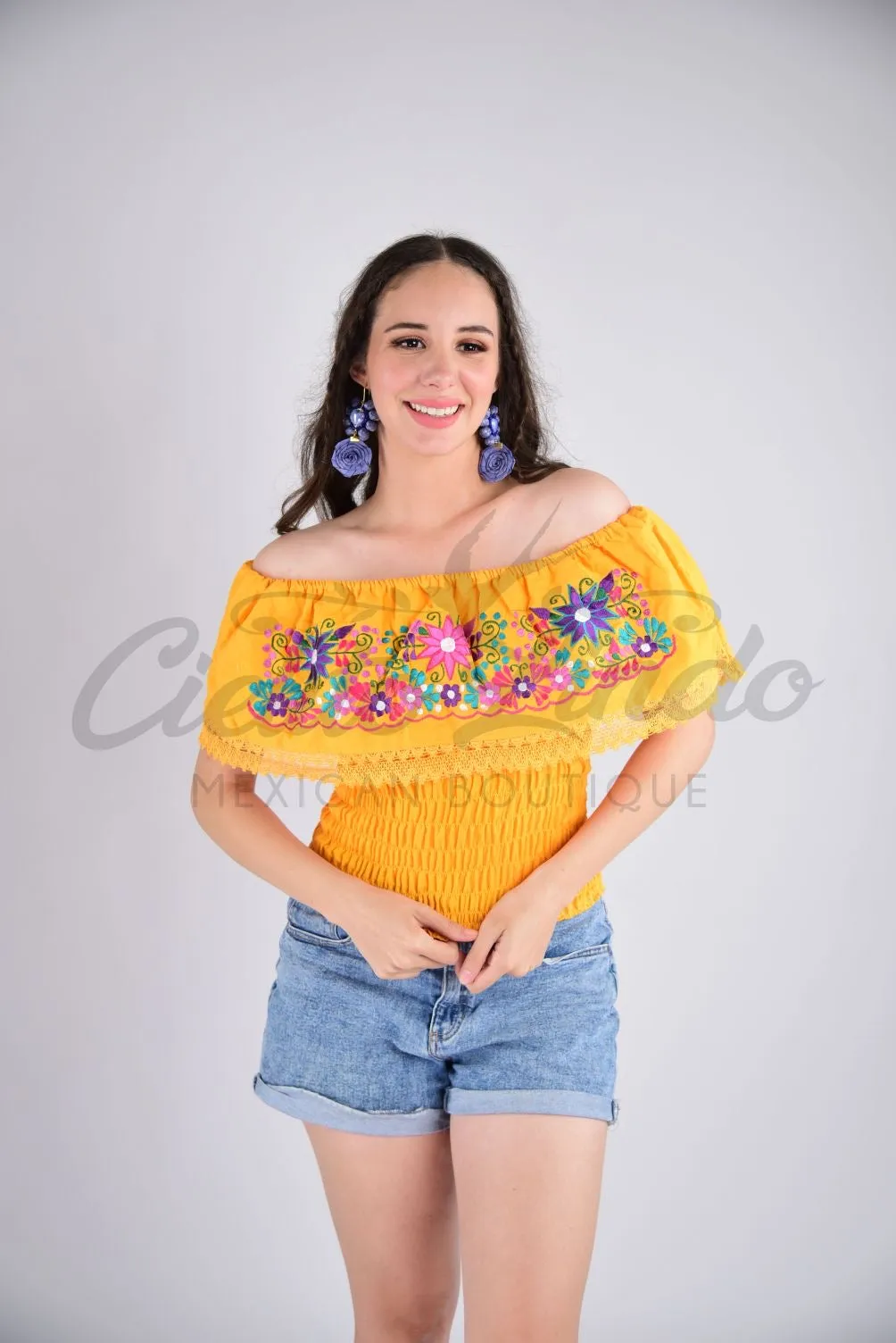 Margarita Yellow/Multicolor Top