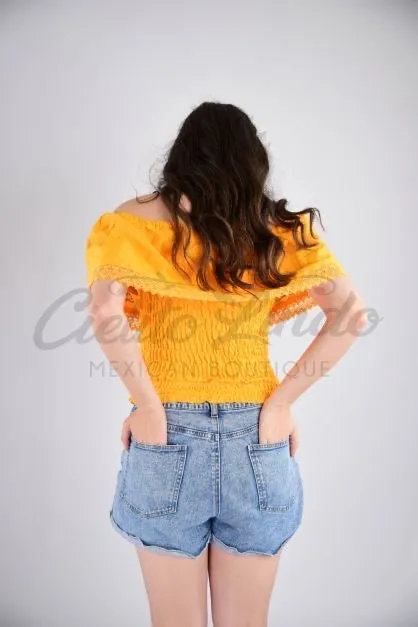 Margarita Yellow/Multicolor Top