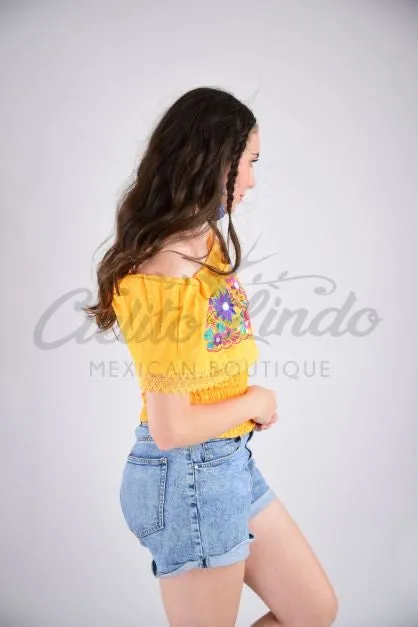 Margarita Yellow/Multicolor Top