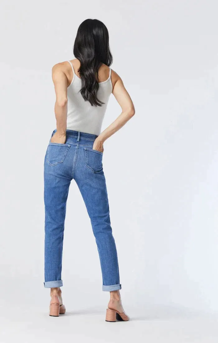 Mavi Women's Kathleen Mid Blue Jeans