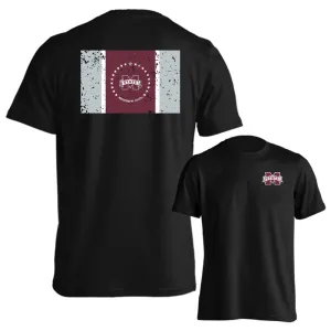 Mississippi State University Bulldogs Miss State Flag Logo Short Sleeve Tee