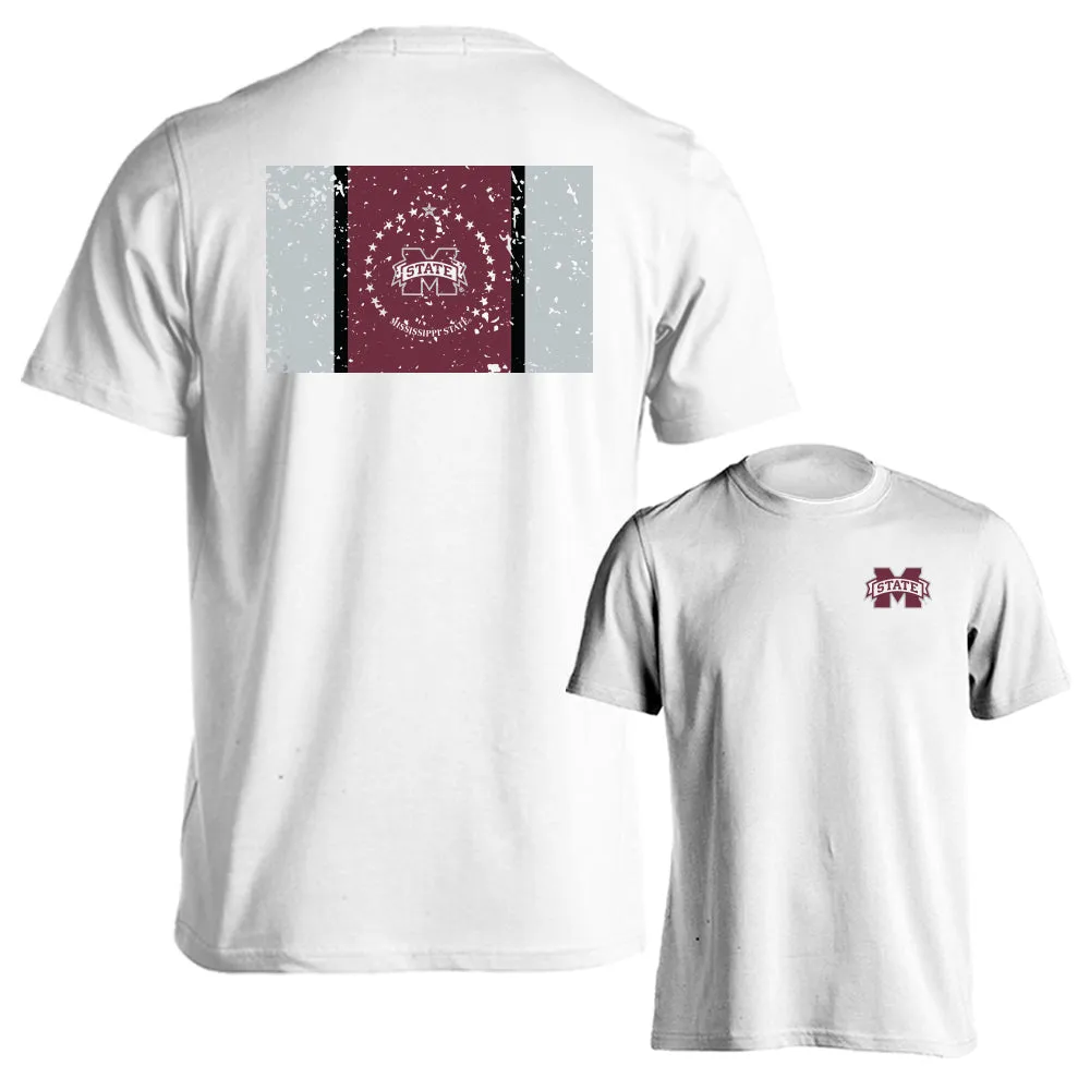 Mississippi State University Bulldogs Miss State Flag Logo Short Sleeve Tee