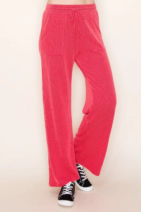 Ribbed Pants with Pockets