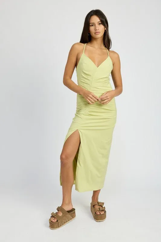 Satin Maxi Dress
