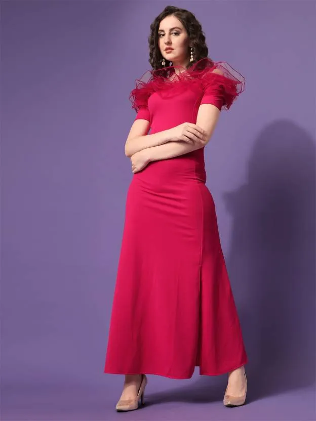 Stylish Off-Shoulder Maxi Dress