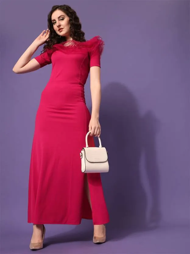 Stylish Off-Shoulder Maxi Dress
