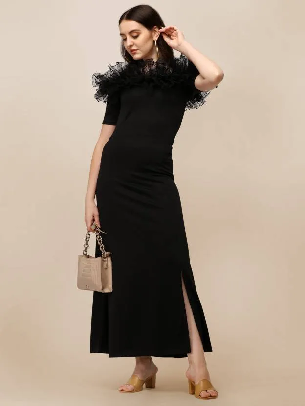 Stylish Off-Shoulder Maxi Dress