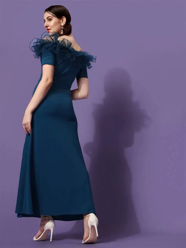 Stylish Off-Shoulder Maxi Dress