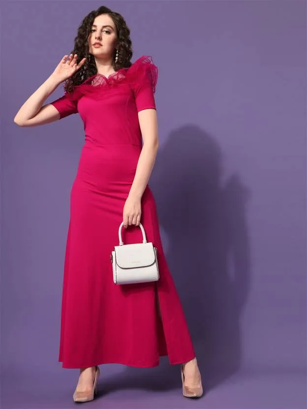 Stylish Off-Shoulder Maxi Dress