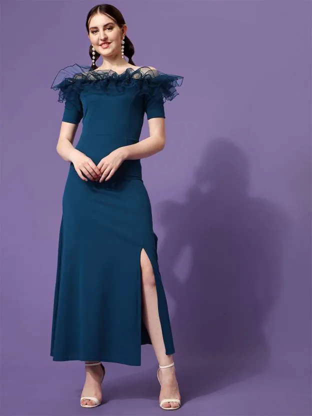 Stylish Off-Shoulder Maxi Dress