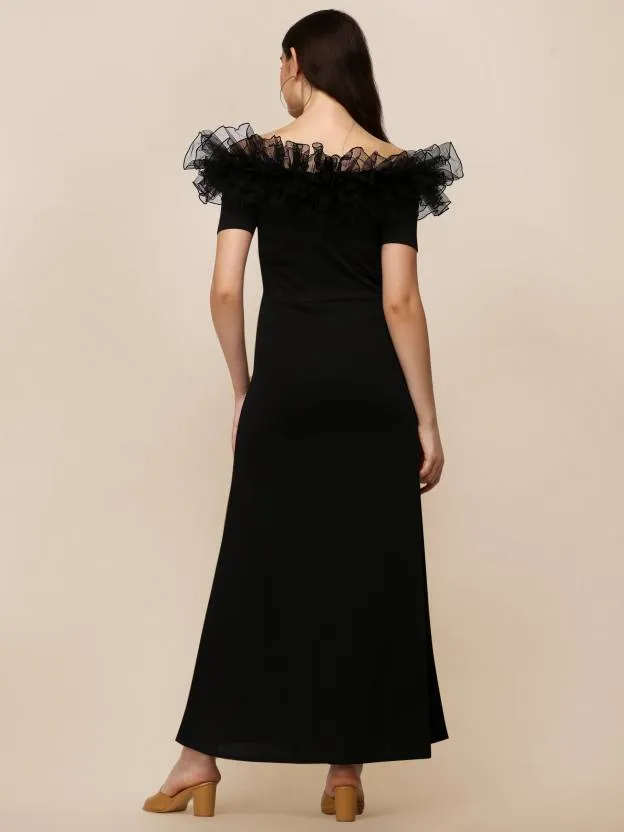 Stylish Off-Shoulder Maxi Dress