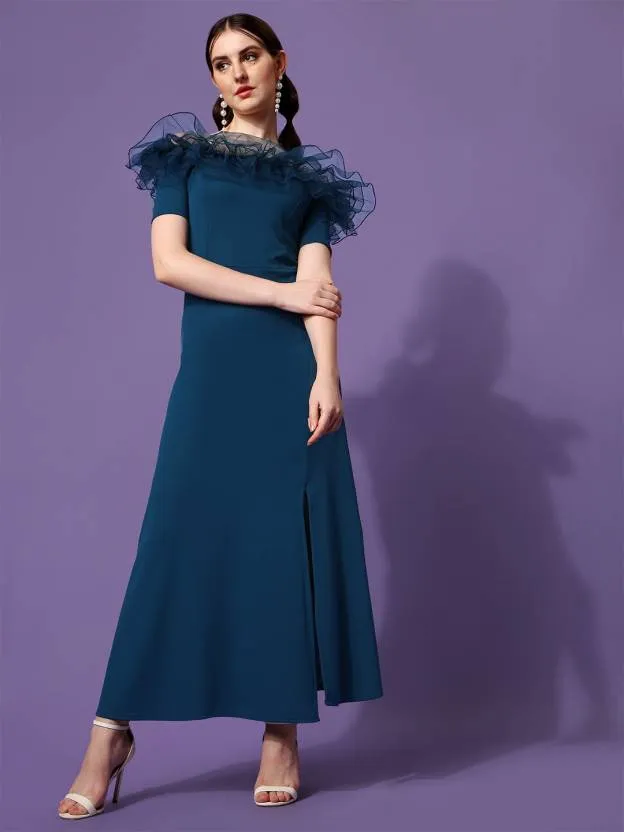 Stylish Off-Shoulder Maxi Dress