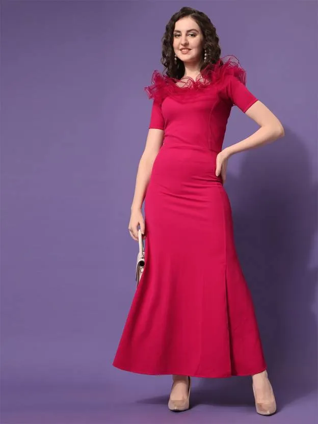 Stylish Off-Shoulder Maxi Dress