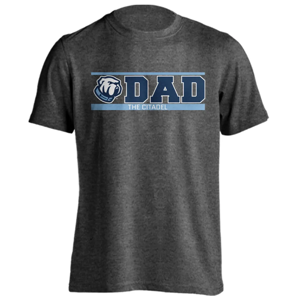 The Citadel Bulldogs Dad Tee Father Logo Short Sleeve T-Shirt