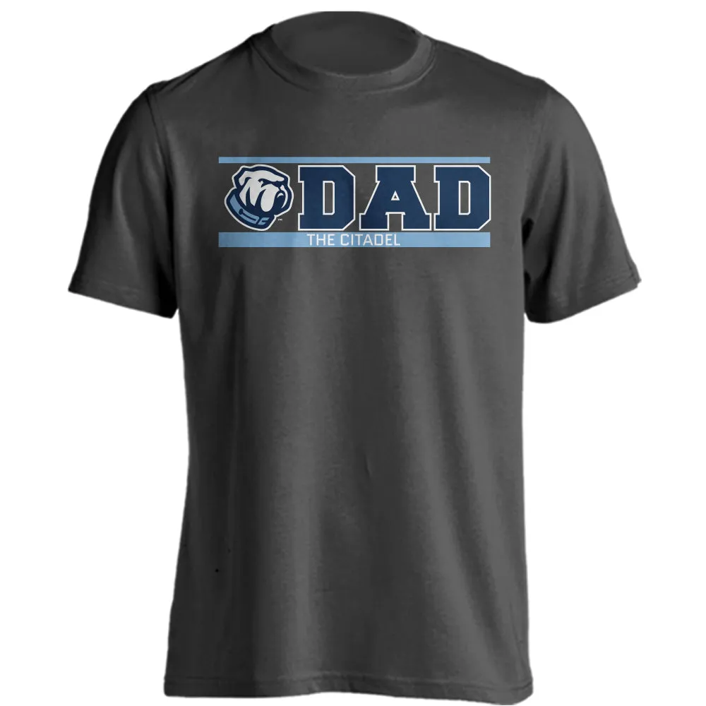 The Citadel Bulldogs Dad Tee Father Logo Short Sleeve T-Shirt