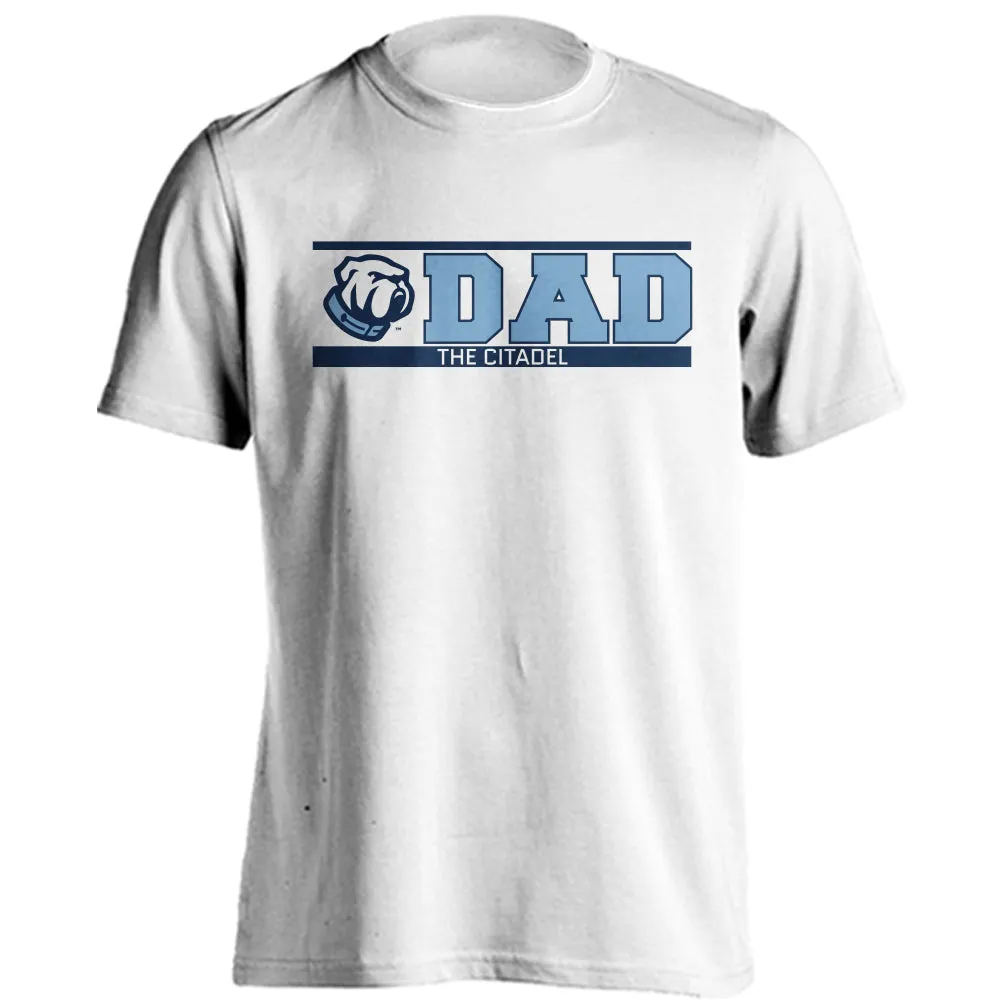 The Citadel Bulldogs Dad Tee Father Logo Short Sleeve T-Shirt