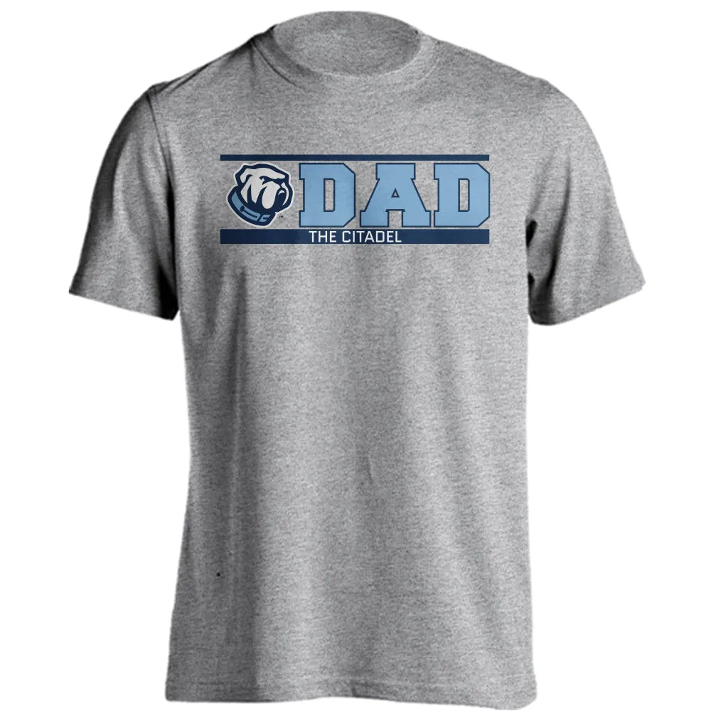 The Citadel Bulldogs Dad Tee Father Logo Short Sleeve T-Shirt
