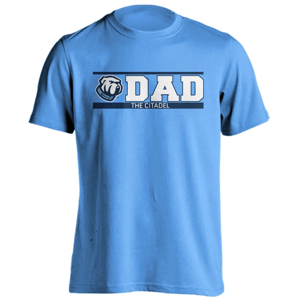 The Citadel Bulldogs Dad Tee Father Logo Short Sleeve T-Shirt