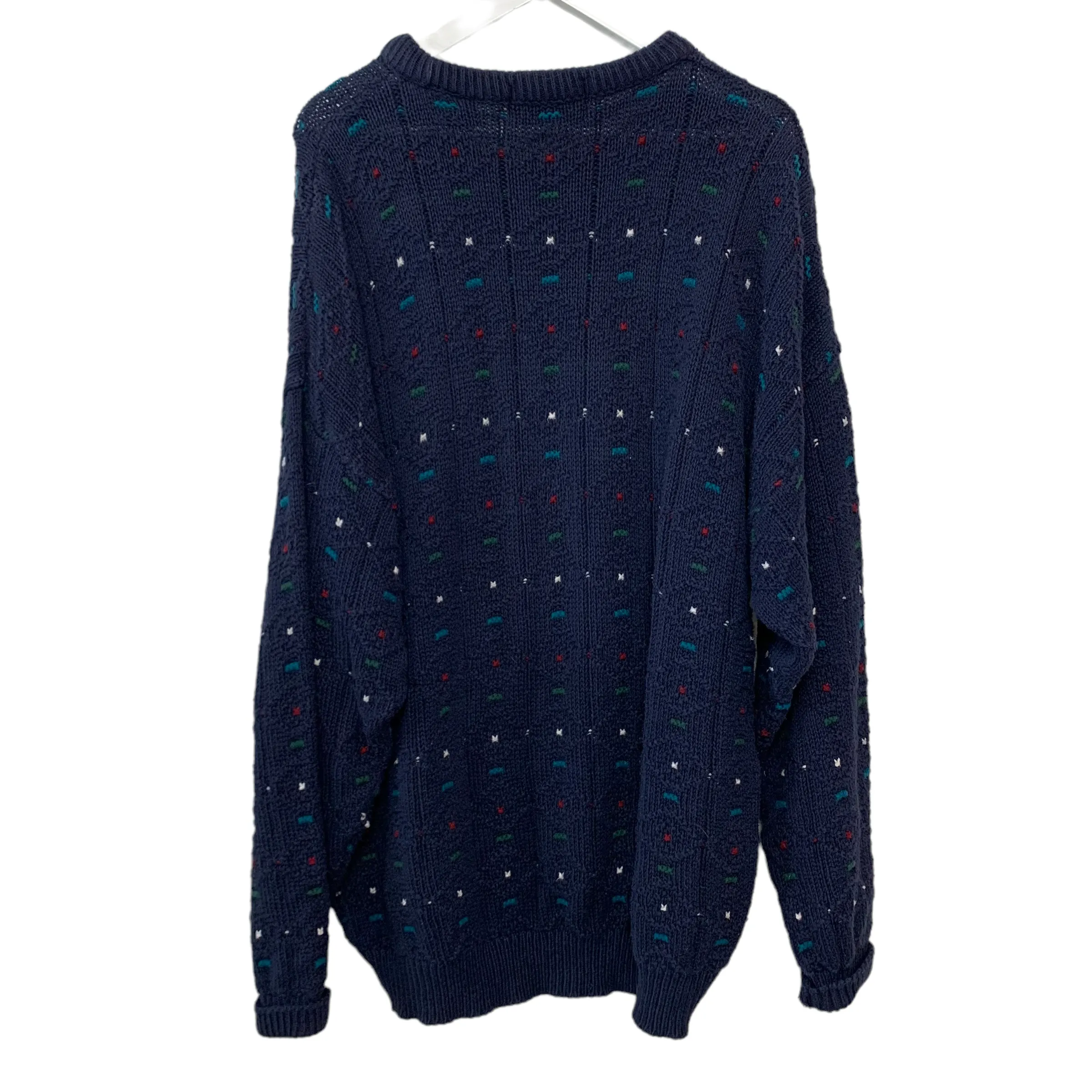 Vintage 90s Authentic Issue Chunky Knit Grandpa Sweater XXL
