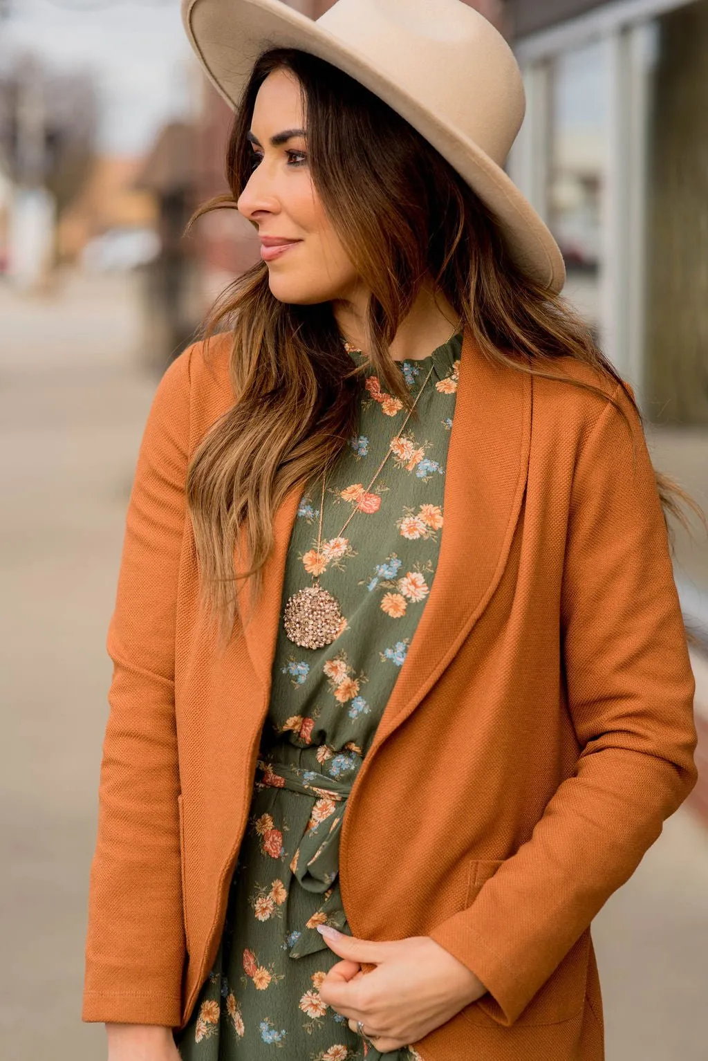 Woven Pocket Blazer