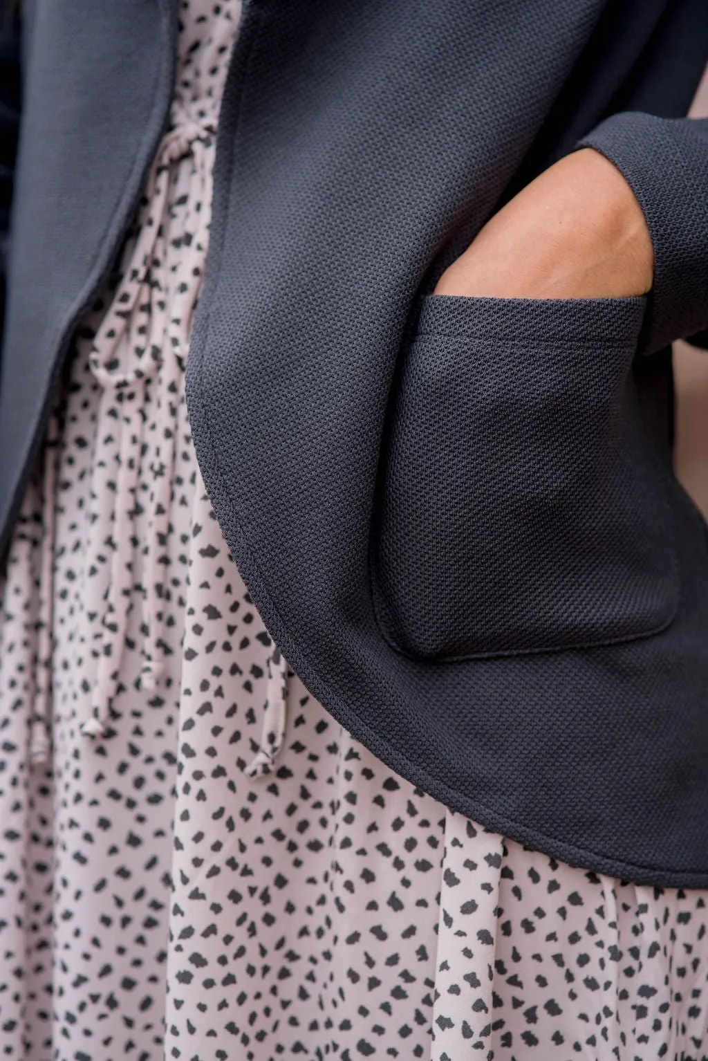 Woven Pocket Blazer