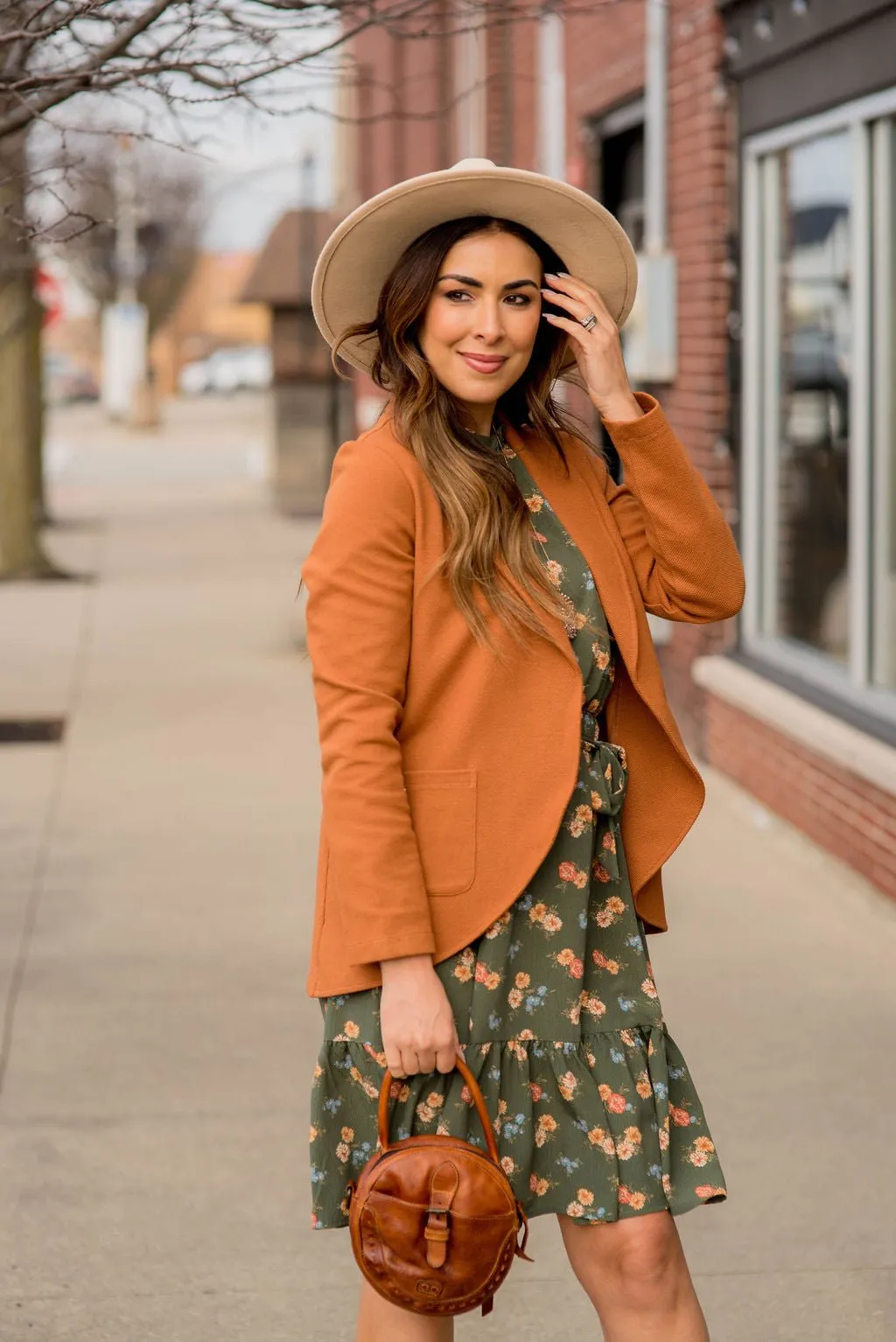 Woven Pocket Blazer